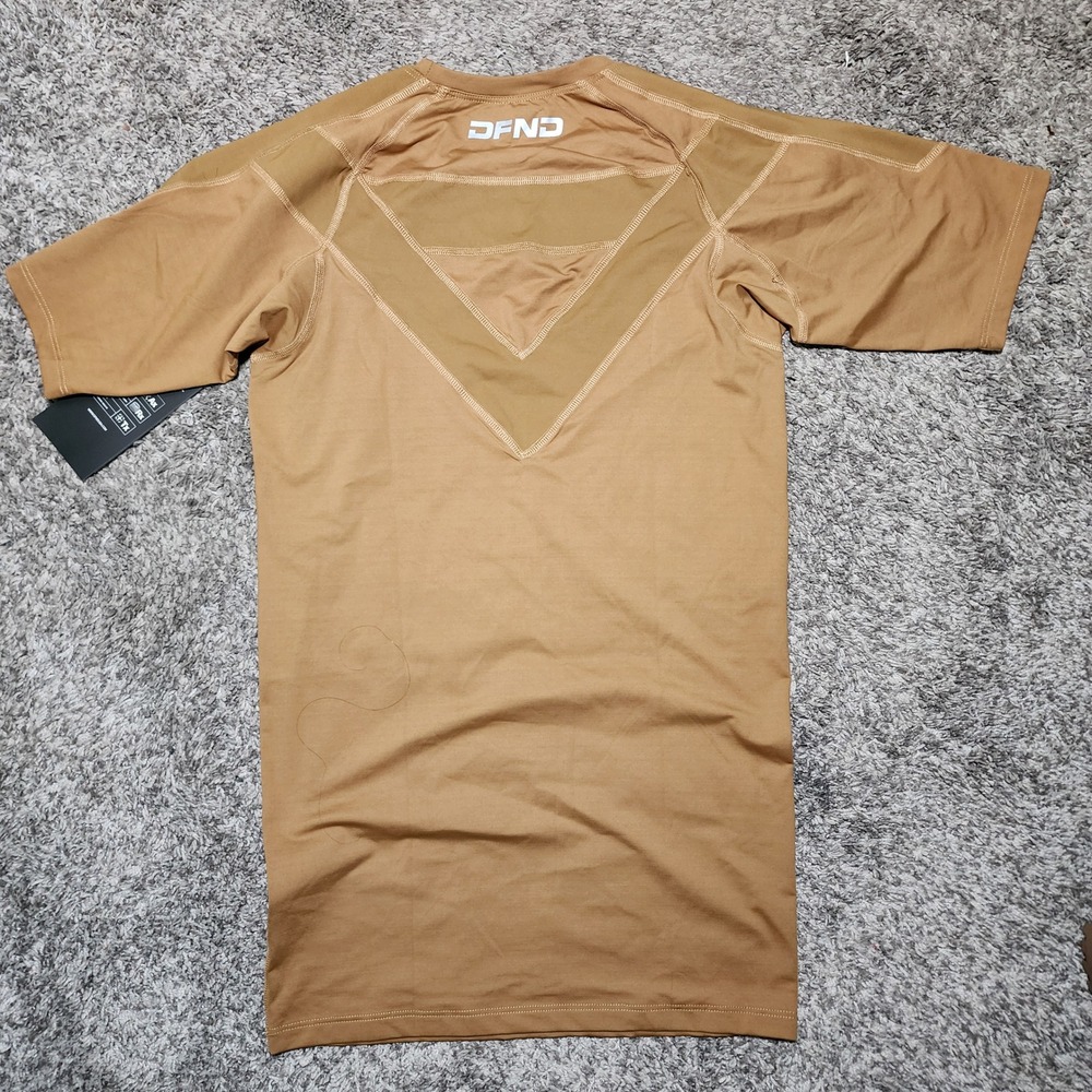 DFND Active Ax Compression Shirt Mens Large Coyote Brown Made in USA NWT